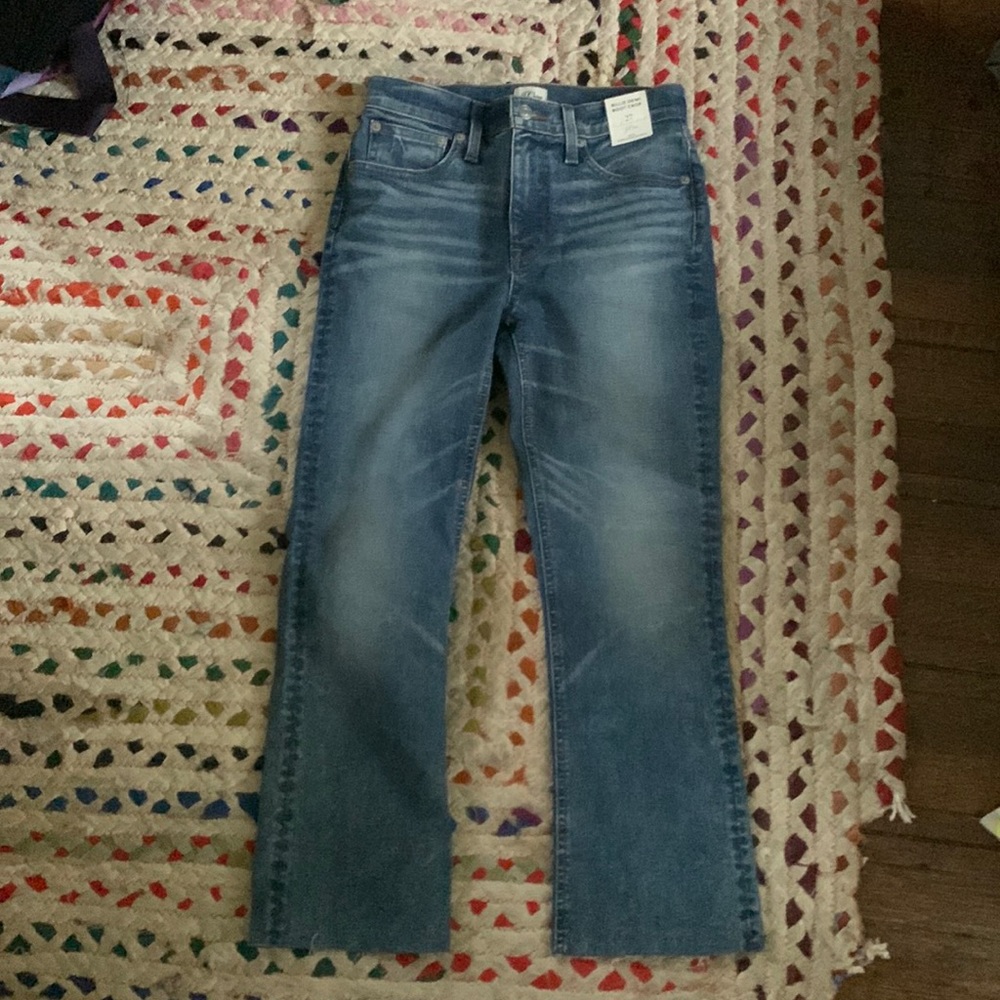 NWT J Crew Billie Demi Boot Crop jeans 27